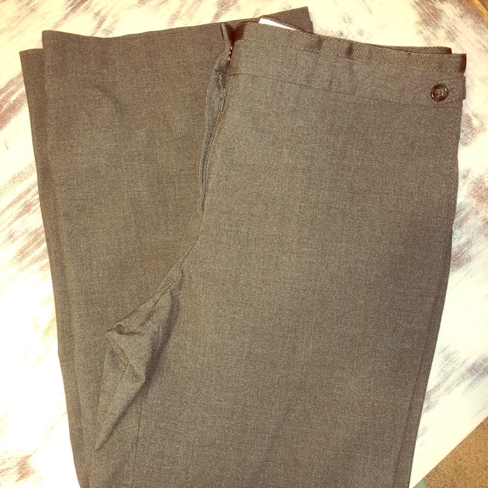 Liz Claiborne gray wide leg dress pants